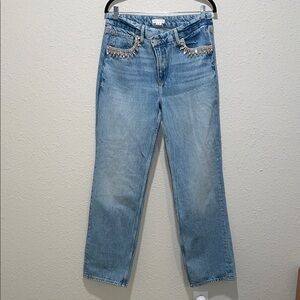 Good American Light Blue Straight Leg Jeans